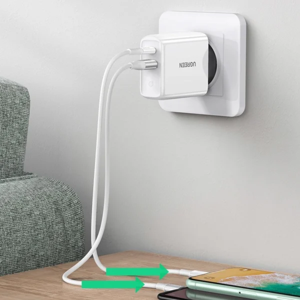 Ugreen Fast USB Wall Charger 36W Quick Charge 4.0 Power Delivery - Image 4